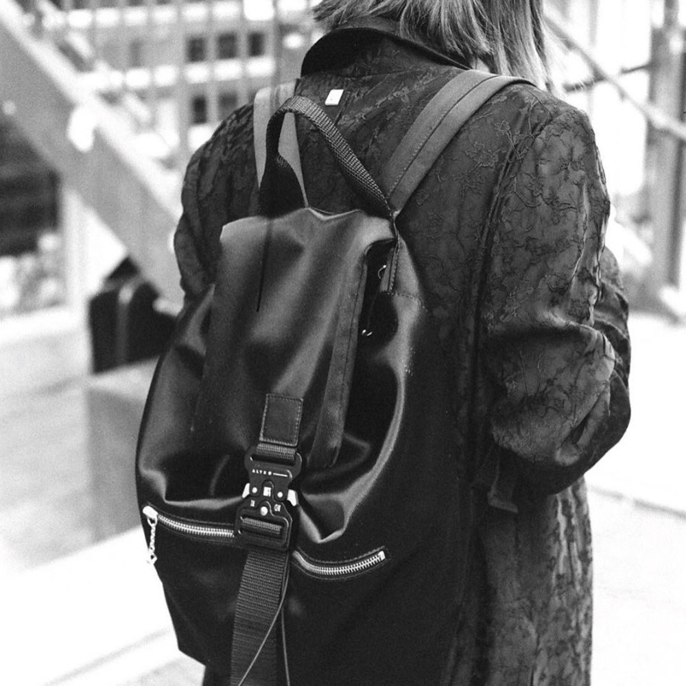 ALYX 1017 Alyx 9SM Studios Og Buckle 2016 Black Cotton Backpack